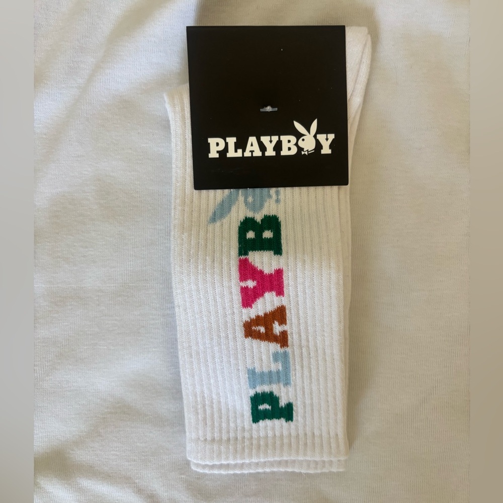 PLAYBOY Crew Socks NWT